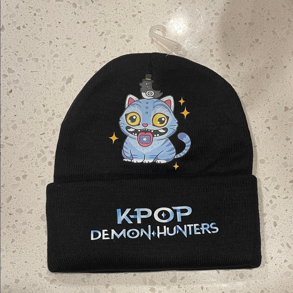 K Pop Demon Hunters Derpy Black Kids Beanie